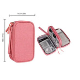 1pc Travel Portable Digital Product Storage Bag USB Data Cable Organizer Headset Charging Treasure Box Bag Passport Holder
